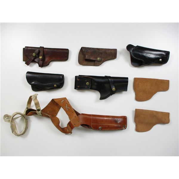 ASSORTED LEATHER SEMI-AUTO HOLSTERS