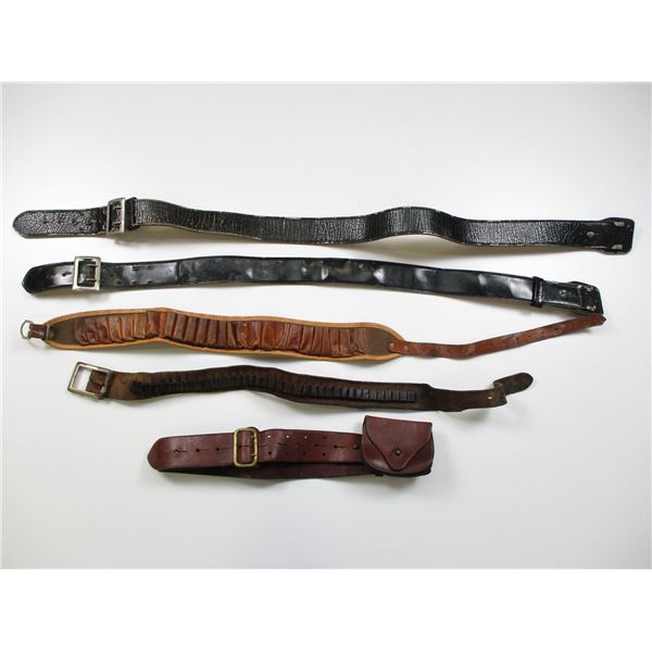 ASSORTED LEATHER BELTS