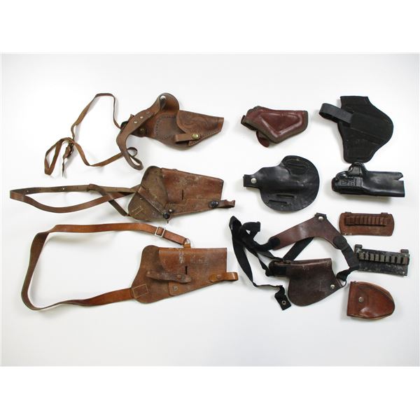 ASSORTED LEATHER HOLSTERS