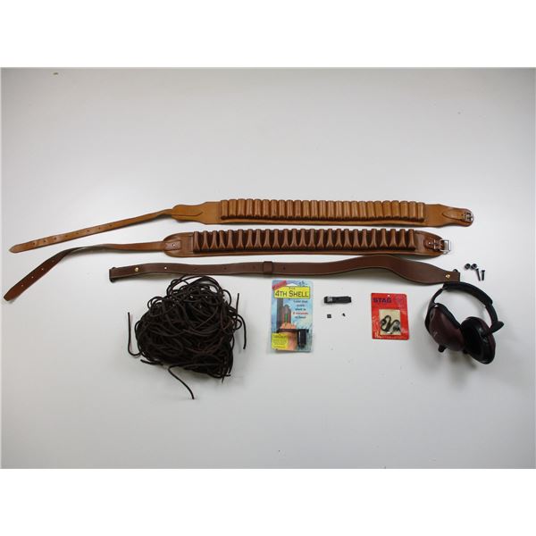 ASSORTED SHOTGUN SHELL BELTS ETC