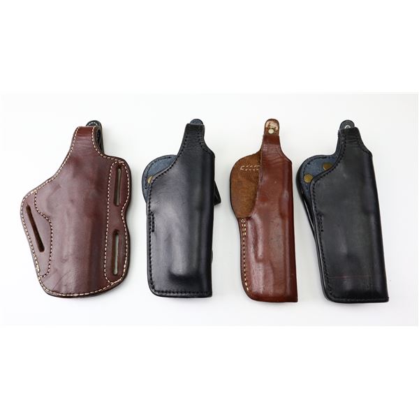 ASSORTED SEMI-AUTO LEATHER HOLSTERS