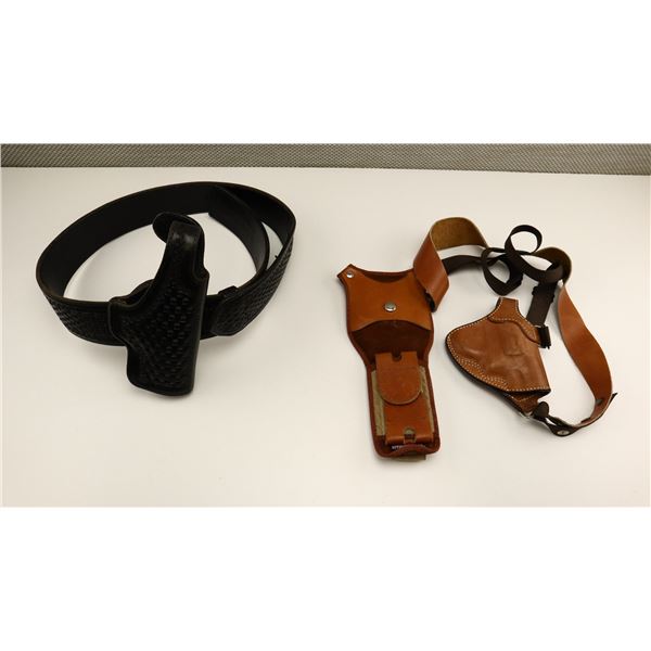 LEATHER HOLSTERS & BELT