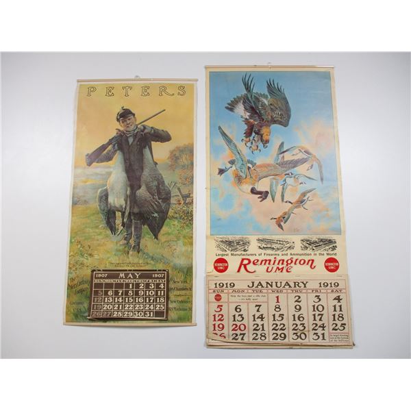 VINTAGE REMINGTON & PETER CALENDARS