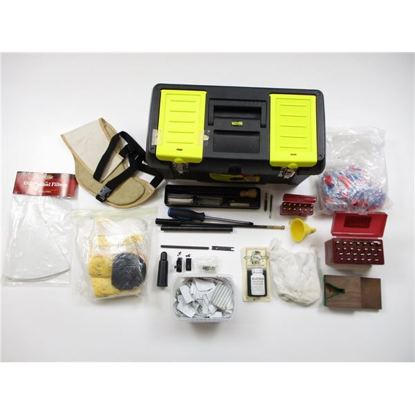 ASSORTED GUN CLEANING ACCESSORIES