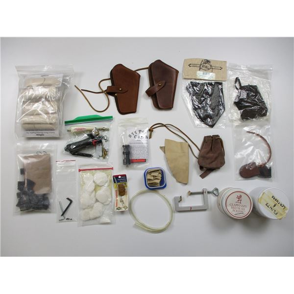 ASSORTED BLACK POWDER ACCESSORIES