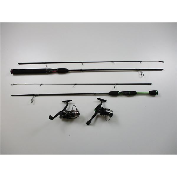 FISHING RODS WITH REELS