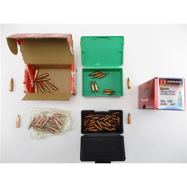 6MM/6.5MM BULLET LOT