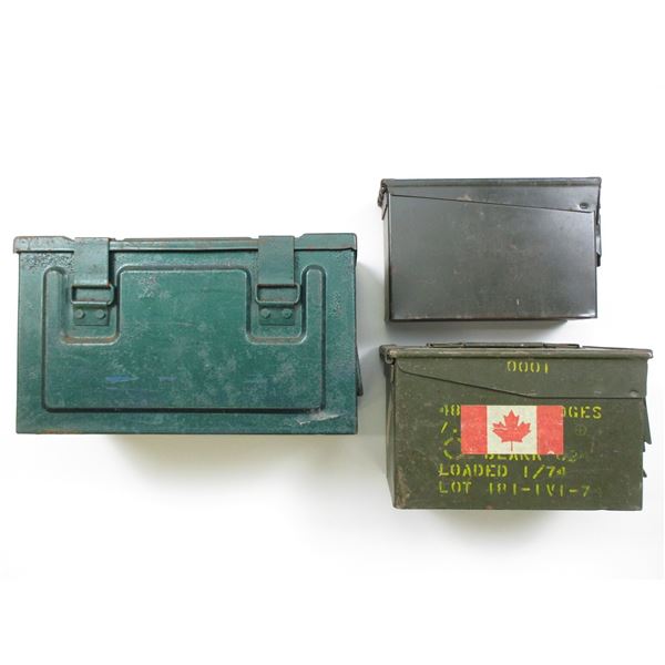 METAL AMMO TINS LOT