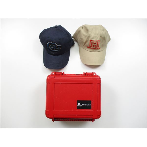 PISTOL CASE/HAT LOT