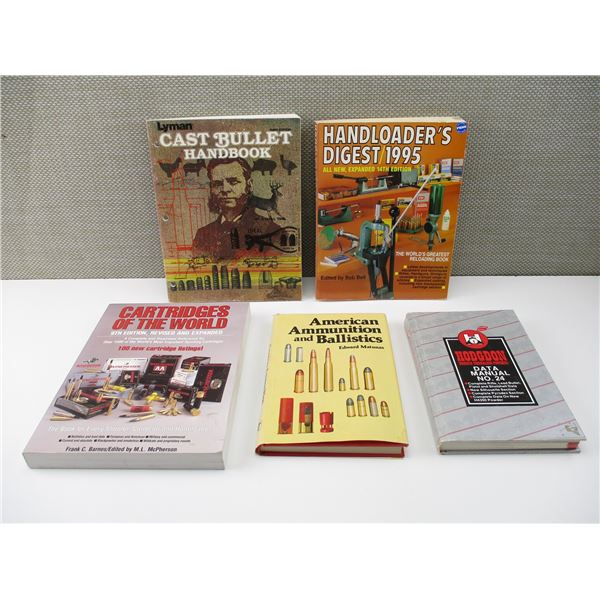 ASSORTED AMMUNITION/RELOADING BOOKS