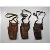 Image 2 : YUGOSLAVIAN LEATHER FLARE PISTOL HOLSTER/CARRY CASES.