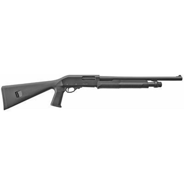 EAA AKKAR 12GA 18.5" 5RD PGRIP BLK