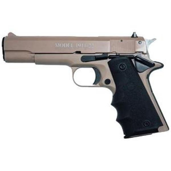 CHIAPPA 1911-22 22LR 5" TAN FRAME HOGUE GRIP 10R