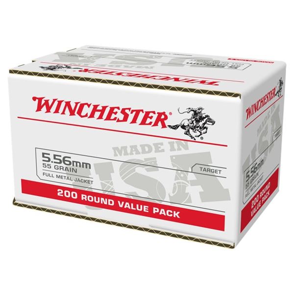 WINCHESTER RANGE 5.56 55GR FMJ - 200 Rds