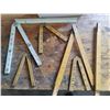 Image 2 : Collection of Vintage Folding Carpenter's Rulers & Woodworking Guage