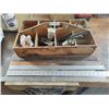 Image 1 : Tool Organizer Full of Assorted Bits & Hardware and 6 Metal Rulers & Straight Edges