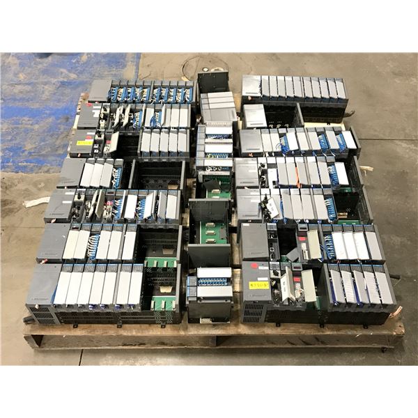 Lot of Allen Bradley Rack and Modules