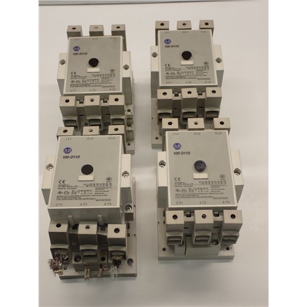 (4) Allen Bradley # 100-DTB110 Contactors