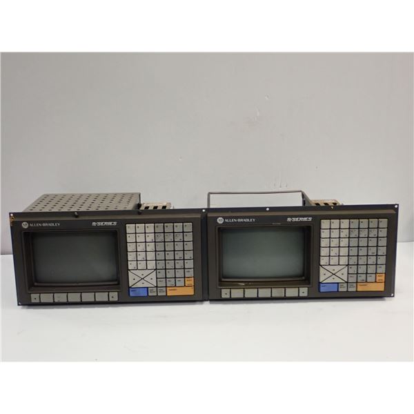 (2) Allen Bradley 9/Series Mono Operator Panels