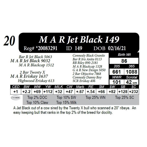 M A R Jet Black 149