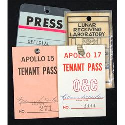 Apollo Program, 1968/1972, Access Area Badges