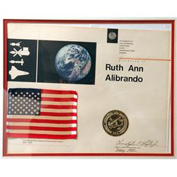 Skylab, 1973, FLOWN US Flag