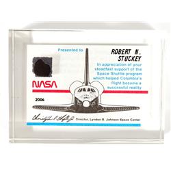 STS-1, FLOWN Thermal Tile Fragment