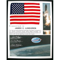 STS-4, 1982, FLOWN US Flag
