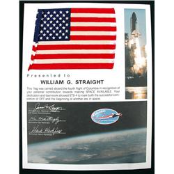STS-4, 1982, FLOWN United States Flag