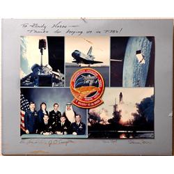 STS-51G, 1985, Crew Patch and Presentation Board