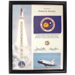 STS-26, 1988, FLOWN NASA Flag