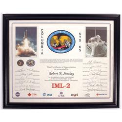 STS-65, 1994, FLOWN Mission Flag