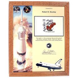 STS-65, 1994, FLOWN Apollo 11, 25th Anniversary Flag