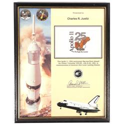 STS-65, 1994, FLOWN Apollo 11, 25th Anniversary Flag