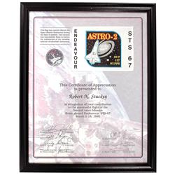 STS-67, 1995. FLOWN Mission Flag