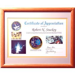 STS-67, 1995, FLOWN Middeck Active Control Experiment