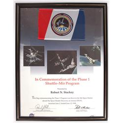 STS-91, 1998, FLOWN Shuttle/Mir Flag