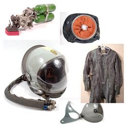 French EFA Type 12 White Helmet and EFA-ARZ Type 30 Par