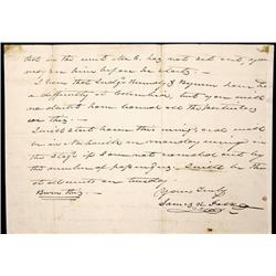 Private, Confidential James K. Polk ALS with "Burn this"