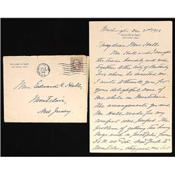 Scarce Taft ALS on personal, engraved stationery