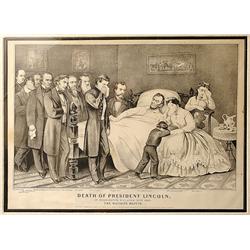 [Lincoln, Abraham] Currier & Ives Memorial Lithograph