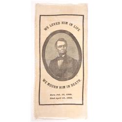 [Lincoln, Abraham] Memorial Ribbon, 1865