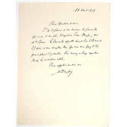 Alfred Dreyfus Invites Mme. Zola to His Son's Wedding