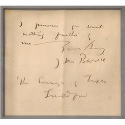 Sir James M. Barrie ANS