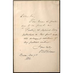 Holmes, Oliver Wendell, Sr. - ALS