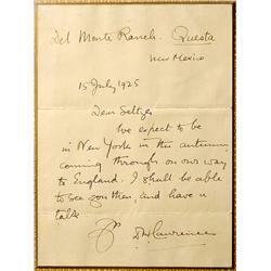 Lawrence, D. H. - ALS From New Mexico