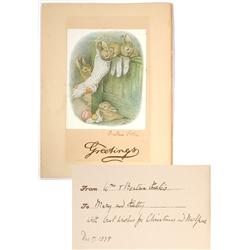 Beatrix Potter Signed Greeting Card