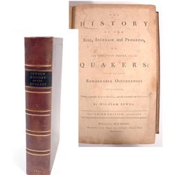 Sewel, William. The History of the Rise, Increase and progress of the Christian People Called Quaker