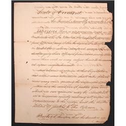 Vermont Proposes a Constitutional Amendment To Limit the Power of the Courts, 1807