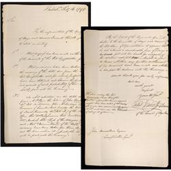 [St. Clair, Arthur] Re The Disastrous St Clair Expedition, Nov. 4, 1791